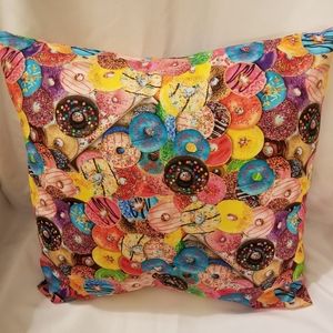 Donut Home Decor Covered Pillow
